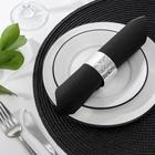 Кольцо для салфетки «Цветы», 5×3 см, железо, серебристое - Фото 2