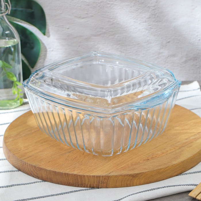 Форма для выпечки запекания из жаропрочного стекла Borcam, 3 л - Фото 1