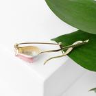 Брошь «Цветок» тюльпан пионовидный, цветная в золоте - Фото 2