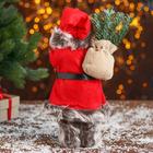 Дед Мороз "В красной шубке с лыжами" 30 см - Фото 3