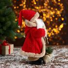 Дед Мороз "В красной шубке с подарками" двигается, 18х30 см - Фото 4