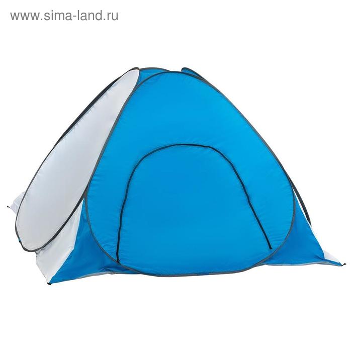 Палатка самораскрывающаяся, дно на молнии, 2 х 2 м, цвет бело-голубой (PR-D-TNC-038-2) - Фото 1