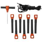 Палатка зимняя Helios "Куб", 1.8 х 1.8 м, цвет orange lumi/gray - Фото 5