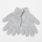Перчатки для девочки, цвет серый, размер 14 - фото 1785830