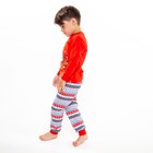 Пижама детская, цвет красный, рост 134 см - Фото 4