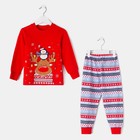 Пижама детская, цвет красный, рост 140 см - Фото 7