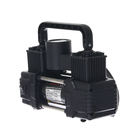 Компрессор автомобильный двухпоршневой, 12 В, фонарь, 25 л/мин, сумка, черный - Фото 8