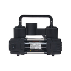 Компрессор автомобильный двухпоршневой, 12 В, фонарь, 25 л/мин, сумка, черный - Фото 10