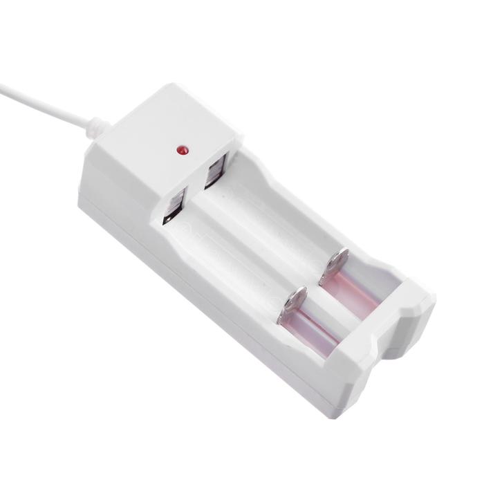 Зарядное устройство Luazon UC-26, для 2-х аккум. АА или ААА, USB, ток заряда 250 мА, белое - фото 51597557