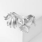 Брошь «Орёл», цвет матовое серебро - Фото 1