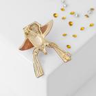 Брошь «Мадам» в шляпке, цвет чернёное золото - Фото 2