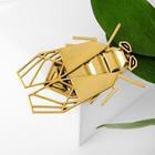 Брошь «Муха» металлическая, цвет чернёное золото - Фото 1