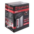 Термопот Sakura SA-352RS, 3 л, 750 Вт, красно-серебристый - фото 51333472 Термопот Sakura SA-352RS, 3 л, 750 Вт, красно-серебристый - фото 51333472