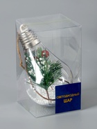 Ёлочный шар «Еловая ветка», 5 LED, от батареек, свечение тёплое белое - Фото 7