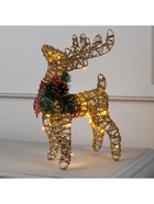 Светодиодная фигура «Олень золотистый» 36×20×10 см, металл, батарейки ААх3 (не в комплекте), свечение тёплое белое - Фото 5