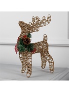 Светодиодная фигура «Олень золотистый» 36×20×10 см, металл, батарейки ААх3 (не в комплекте), свечение тёплое белое - Фото 6