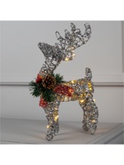 Светодиодная фигура «Олень серебристый» 25×30×10 см, металл, батарейки ААх3 (не в комплекте), свечение тёплое белое - Фото 5