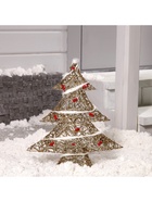 Светодиодная фигура «Ёлка с ягодами» 40×50×10 см, металл, 220 В, свечение тёплое белое - Фото 7