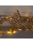 Светодиодная фигура «Звёзды золотистые» 20, 25, 30 см, металл, 220 В, свечение тёплое белое - Фото 7