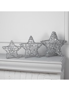 Светодиодная фигура «Звёзды серебристые» 20, 25, 30 см, металл, 220 В, свечение тёплое белое - Фото 6