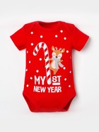 Боди детское «Крошка Я. Первый НГ», рост 62-68 см, красное - Фото 5