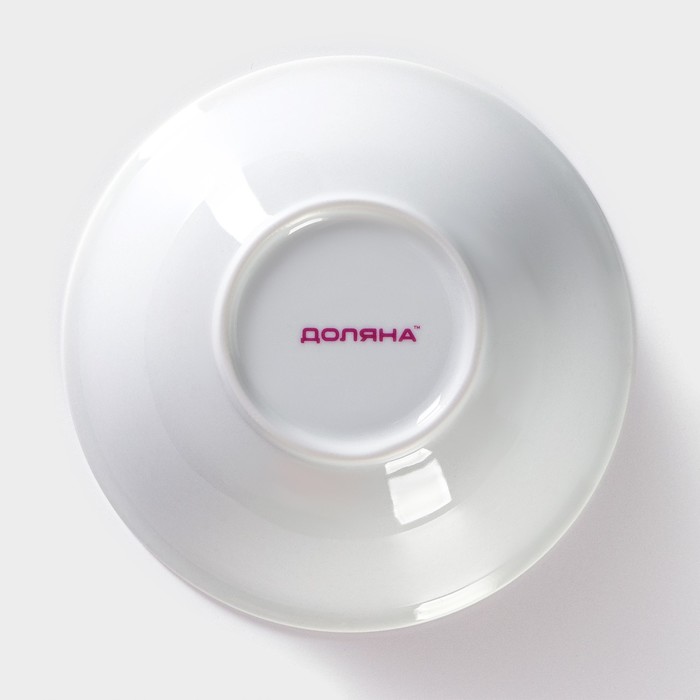 Тарелка керамическая глубокая Доляна «Машинка», 400 мл, d=15 см, цвет белый - фото 1907141067
