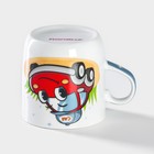 Кружка детская Доляна «Машинка», 230 мл, керамика, белая - Фото 3