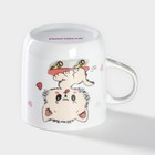 Кружка Доляна «Котёнок на скейте», 230 мл, керамика, цвет белый - Фото 3