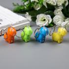 Фонарик брелок для ключей на кольце «Динозаврик-малыш», мигает 3.5×2×3.5 см, МИКС - Фото 1