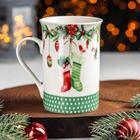 Кружка фарфоровая Доляна «Сапожки», 300 мл - Фото 3