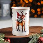 Кружка фарфоровая Доляна «Новый год. В сказу», 300 мл - Фото 2