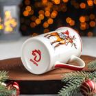 Кружка фарфоровая Доляна «Новый год. В сказу», 300 мл - Фото 4