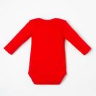 Боди детское «Крошка Я» Happy winter, рост 68-74 см, красное - Фото 6