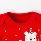 Боди детское «Крошка Я» Happy winter, рост 86-92 см, красное - Фото 2