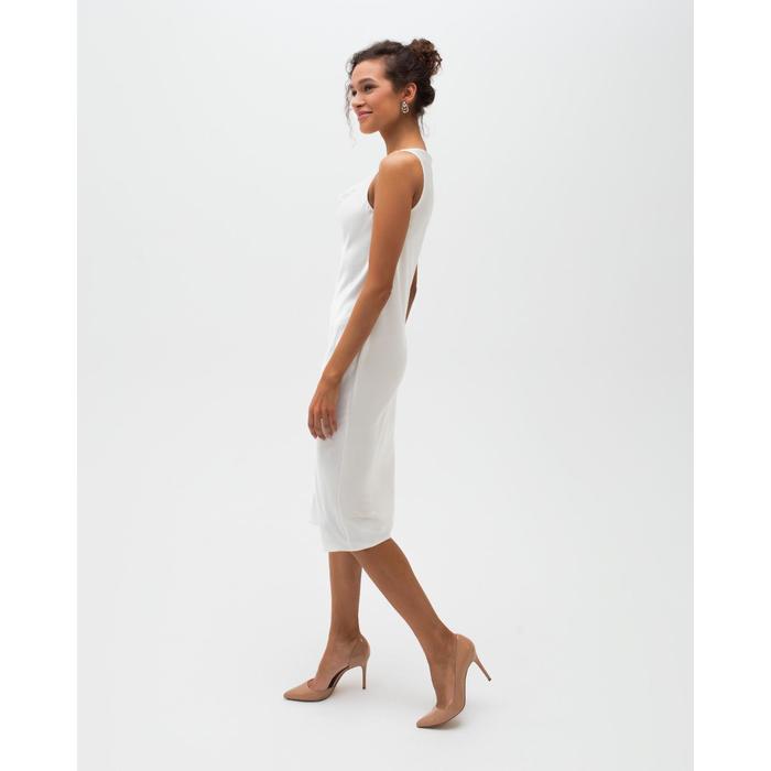 Платье женское MINAKU: Silk Pleasure цвет белый, р-р 42