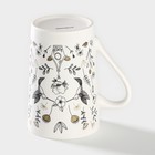 Кружка Доляна «Колибри», 380 мл, фарфор, цвет белый - Фото 3