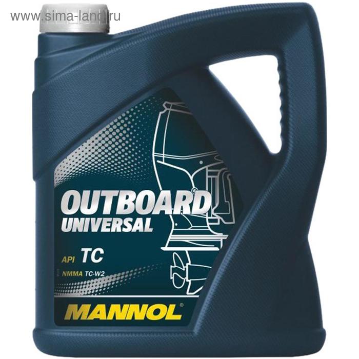 Масло моторное MANNOL 2T мин. Outboard Universal, 4 л - Фото 1
