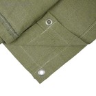 Брезент огнеупорный, 3×2 м, плотность 400 г/м², люверсы шаг 1 м, хаки - Фото 1