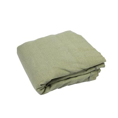 Брезент огнеупорный, 4×3 м, плотность 400 г/м², люверсы шаг 1 м, хаки