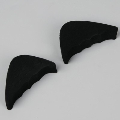 Вставки для уменьшения размера обуви, регулируемые, 7×3 см, пара, чёрные