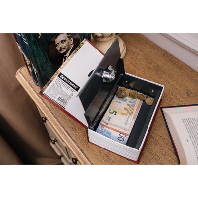 Шкатулка-книга сейф «Остров сокровищ», с замком и ключами, 5.5×11.5×18 см