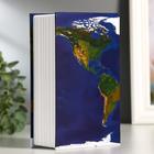 Сейф-книга "Атлас мира", 5,5х11,5х18 см, ключевой замок - Фото 4