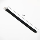 Ремешок для часов, женский, 16 мм, длина 15 см, натуральная кожа, чёрный - Фото 2