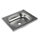 УЦЕНКА Мойка кухонная «Владикс», накладная, без сифона, 50×40 см, нержавеющая сталь 0.4 мм - Фото 2