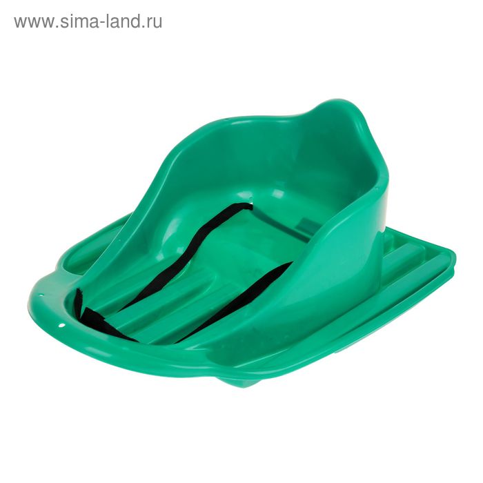 Санки ледянка «Карета», цвет зелёный - Фото 1