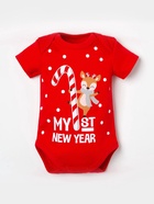 Боди детское «Крошка Я. Первый НГ», рост 68-74 см, красное - Фото 6