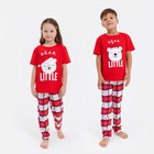 Пижама новогодняя детская: футболка, брюки, KAFTAN: Bear, рост 86-92 см - Фото 6