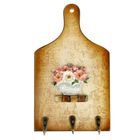 Крючки декоративные "Незабудки на разделочной доске" 23,5х14 см - Фото 1