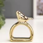 Фигурка керамика держатель для салфеток «Воробушек», медь, 7.5×5.8×2.2 см - Фото 1