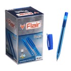 Ручка шариковая Flair Peach Trendz, узел-игла 1.0 мм, трёхгранный корпус, синяя - Фото 1